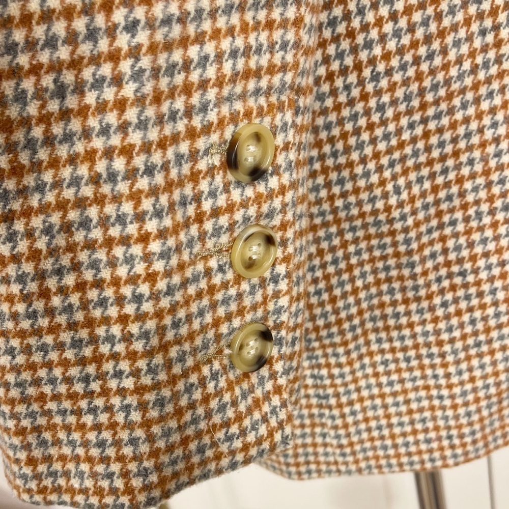 NWT! Moon River Herringbone Double Breasted Jacket with contrast collar - Picture 16 of 16
